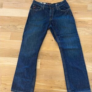 NWT Ariat Men's Dark Blue Low Rise Boot Cut Jeans